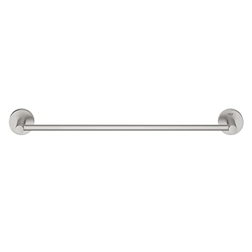 GROHE Start QuickFix Towel Rail (Metal, Concealed Fastening, Including Screws and Dowels, Extra Easy to Fit with GROHE QuickGlue), Size 504 mm, S