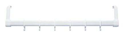 WENKO 11177100 5-Hook Over Door Hanger – Plastic, 22.5 x 11 x 4 cm White