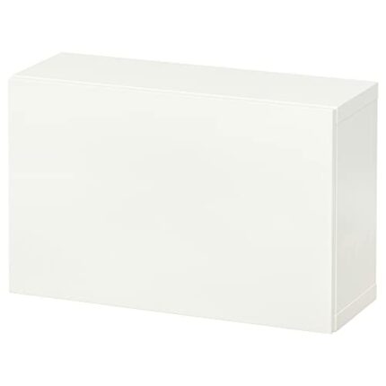 Ikea BESTÅ wall-mounted cabinet combination, 60x22x38 cm, white/Lappviken white