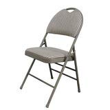 indigo® High Back Steel Padded Fabric Folding Chair with easy carry handle for indoor and outdoor use, light and commercial Dimensions L 47 x W 5