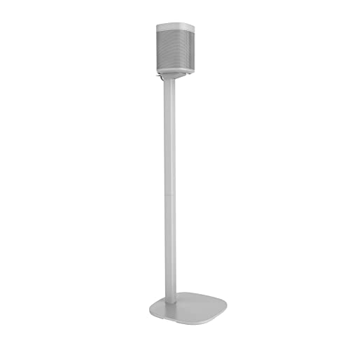 2 x Soundbass ONE Floor Stand, White, Compatible with Sonos ONE, ONE SL & Play:1, Full Hardware Kit Included, Designed in The UK