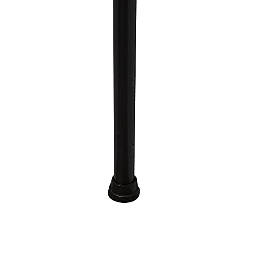 Compactor Adjustable Corner-Shelf for Shower, Extendable Pressure Mounting, Anti-Rust Steel and ABS Plastic, 20 x 20 x H.165 - 275 cm, Black, RAN