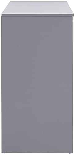 GFW Wooden Office Desk for Home & Office, Wood, Grey, 39.6 x 90 x 76.5 cm