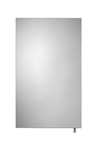 Croydex Dawley Single Door Medicine Cabinet, White Steel, 670x400x119mm