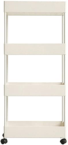 Trolley Kitchen Storage Storage Utility Carts Kitchen Furniture Rack Floor Storage Shelf Metal For Bedroom Living Room Bathroom LQHZWYC (Color :