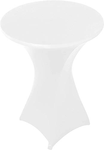 Namvo Spandex Cocktail Tablecloth, Stretch Table Cloth Cover Elastic Table Covers for Round Cocktail Table Bistro Tables Wedding Party Outdoor Ce