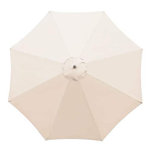 KHBNHJ 8 Ribs Sun Umbrella Replacement Cloth, 2.7m Garden Parasol Canopy Cover for Patio Sun Umbrella, Market Table Umbrella Replacement Canopy B