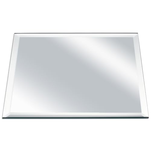 FINGERINSPIRE Round 3mm Beveled Glass Mirror 15cm in diamete Round Mirror Panels Modern Look Aesthetic Mirror Glass Mirrors for Wall Decoration,