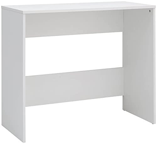 GFW Wooden Office Desk for Home & Office, Wood, Grey, 39.6 x 90 x 76.5 cm