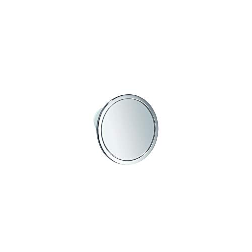 iDesign Round Bathroom Mirror with Suction Cup, Small No-Fog Shower Mirror Made of Chrome-Coated Metal, Practical Shower Accessory for Bathroom a
