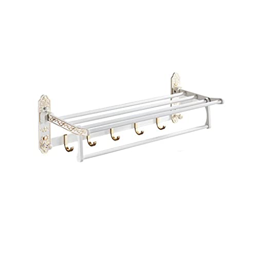 HIGOH Towel Racks,Bathroom Towel Rack Wall Mounted Towel Holder,Bathroom Accessories,Aluminum Carved Bath Hardware Towel Rack,Towel Holder