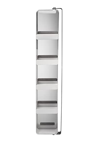 Croydex Arun Tall Pivoting Mirror Cabinet, Silver, 1200 mm