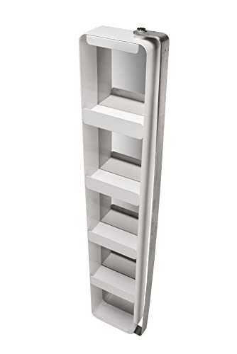 Croydex Arun Tall Pivoting Mirror Cabinet, Silver, 1200 mm