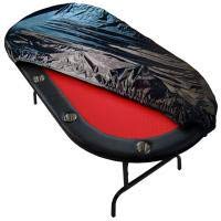 Poker Table Cover MAYHOUR Dust&Waterproof Indoor Poker Tablecloth With Form-Fitting Elastic Band Drawstring Easy Cleaning & Storage Table Chair F