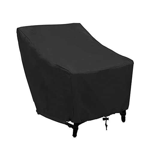 Huaxingda Patio Chair Covers Waterproof, Outdoor Heavy Duty High Back Furniture Chair Protective Cover for Garden Deep Seat Lounge Chair, 210D Ox
