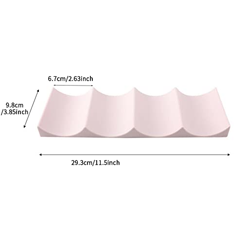 Ganquer Wine Rack, European Style Plastic Wine Bottle Holder Stand Wine Storage Holder Countertop Wine Bottle Display Mat for Kitchen Cabinet, Cu