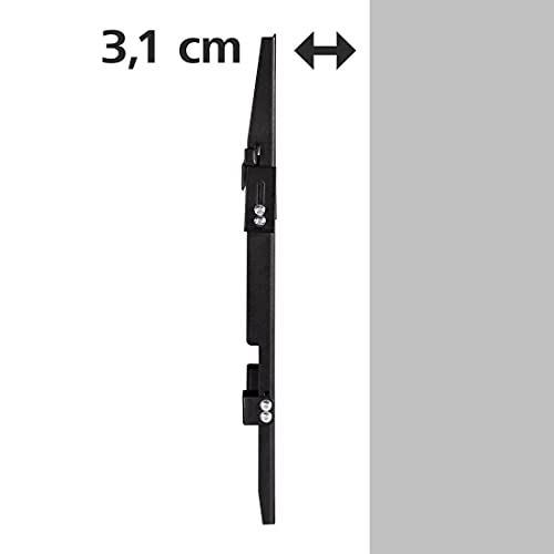 Hama 96099 Fix L TV Wall Mount for 19 to 48 Inch Televisions, Maximum Load 60 kg VESA 200 x 200, Black