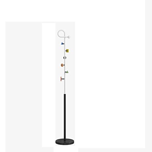 N/A Hall Bedroom Clothes Entrance Coat Rack Floor Hats Metal Hanger Foot Coat Rack Jackets Furniture (Color : Argento, Size : Light Grey)