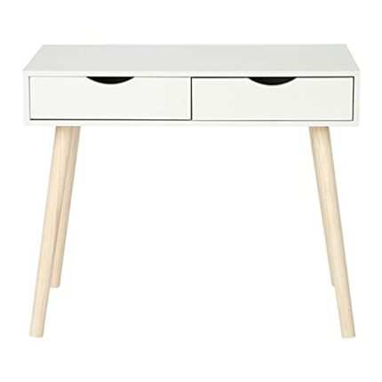 Hbao Household Wood Computer Desk Writing Table Study Desk Bedside Table Dressing Office Home Bedroom Furniture