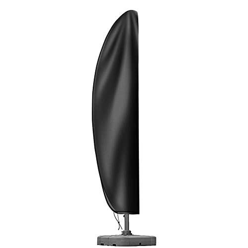 Cantilever Parasol Cover,Waterproof Garden Umbrella Cover with Zip, Fit for 2 to 4 m Patio Large Overhanging Outdoor Parasol 210D Oxford UV Resis