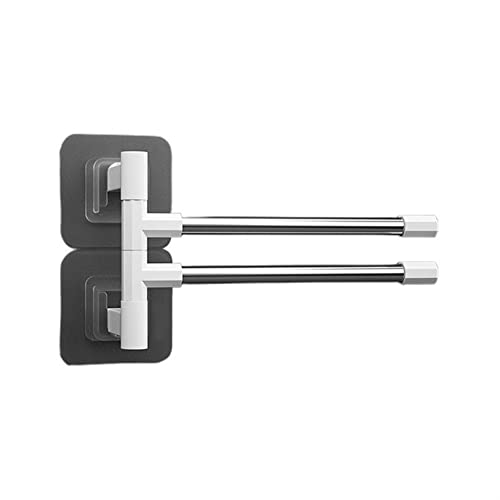 HIGOH Towel Racks,Towel Holder Towel Rail for Bathroom, Creative Swivel Towel Bar, Wall Mount Bathroom Hand Towel Holder Holder Storage Organizer