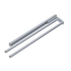 2 arm Aluminium finish Kitchen & Bathroom Towel Rail kitchen storage solutions