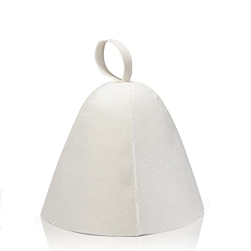 Sauna Hat Felt Sauna Hat Grey Sauna Hat Heat Resistant Shower Cap for Women Men Head Protection