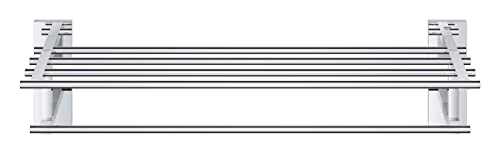 GROHE Start Cube Multi Towel Rack – Bathroom Wall Mounted Towel Shelf and Rail (Metal, Concealed Fastening, Including Screws and Dowels, Durable