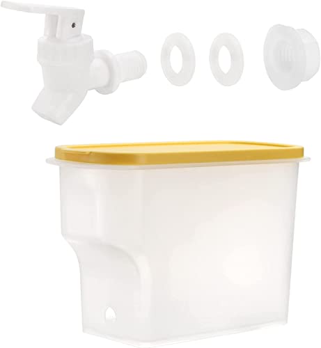 Jucoan 2 Pack 3.5L Fridge Beverage Drink Dispenser with Leak-proof Spigot, Plastic Cold Drink Juice Beverage Dispenser Jug for Party Drink, Juice