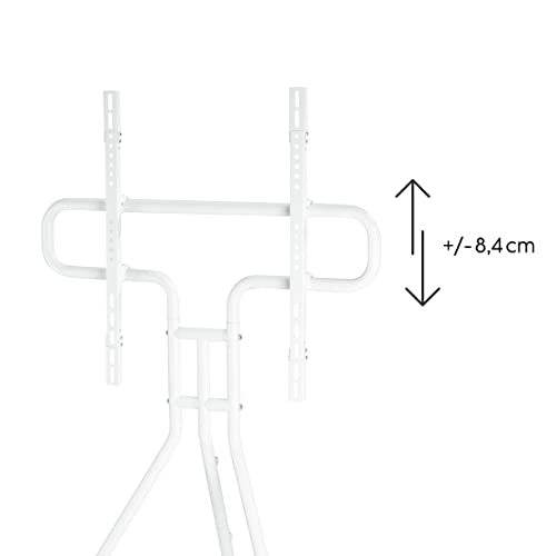 Hama 118093 - Television Floor Stand "Easel Design" (for TV size 37" - 75"), VESA up to 600x400, white, max load 40 kg, 191 cm