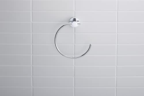 Duravit D Code 0099211000 Hand Towel Ring, Chrome