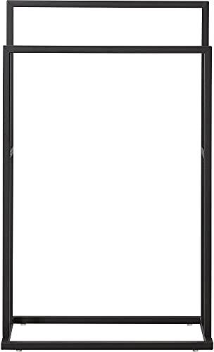 Sealskin Carré Small Towel Rack Black, Metal, Negro, 48 x 78,5 x 24 cm