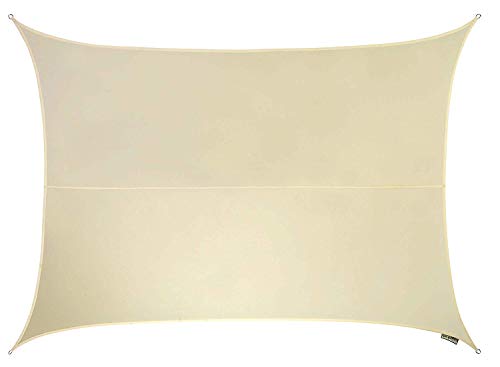Kookaburra Waterproof Garden Sun Shade Sail Canopy in Ivory 98% UV Block (3m x 2m Rectangle)