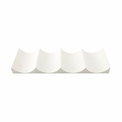 Wine Rack - European Style Plastic Wine Bottle Holder Stand Display Stacking Mat for Kitchen Fridge Countertops(Milky White)