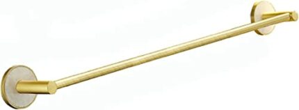 Towel Bar Brushed Gold Towel Rail Space Aluminum bathroom towel rack Wall Mounted Towel Holder Double Rod Storage Rack for Bathroom, Kitchen, Toi