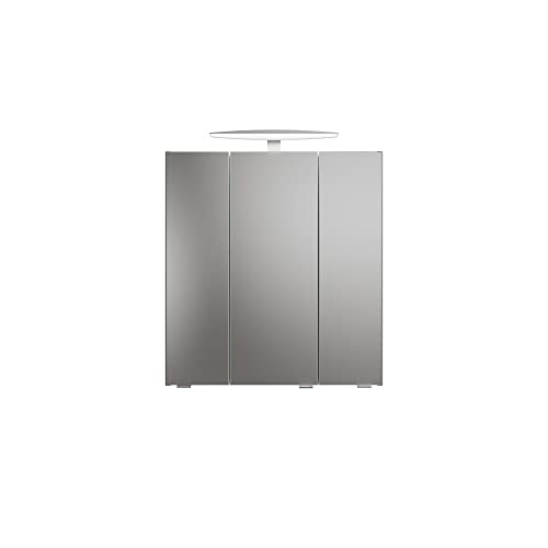 Pelipal 39-I Mirror Cabinet, Engineered Wood Glass, Quartz Grey matt, 70x65x16 cm