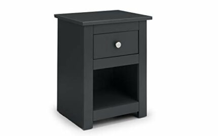 Julian Bowen Radley Bedside, Anthracite, Height: 54, Width: 43, Depth: 34cm
