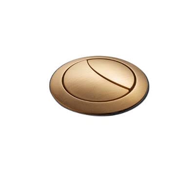 Dual Flush Toilet Tank Brushed Brass Colour 38mm/48mm Button Round Shape Close coupled Toilet Push Buttons Bathroom Accessories (Colour : Brushed