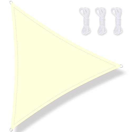PATIO PLUS Sun Shade Sail 2 * 3m Rectangle, 300D Oxford Fabric Garden Sail PU Coating UV Block, Patio Canopy Durable for Outdoor Yard Lawn Pool B
