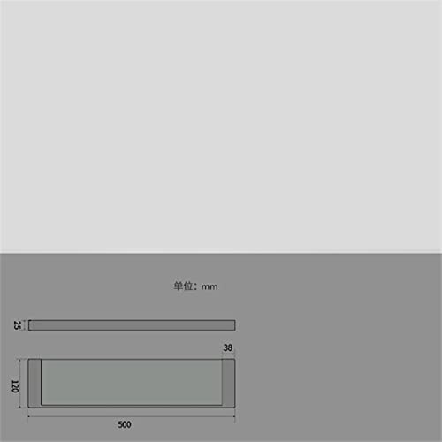 RAKUTE Hair Dryer Holder Bathroom Shelves Brushed Gold Stainless Steel Wall Mounted Bathroom Storage Holder with Single Tempered Glass Hardware S