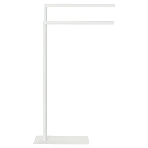 Sealskin Tube Towel Rack Freestanding, Stainless Steel, White, 45.5 x 81 x 19.7 cm