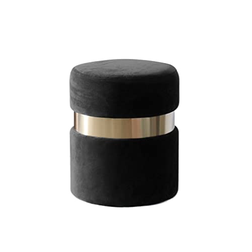 MJWDP Foot Stool, Fabric Art, Round Stool, Low Stool, Household Use (Color : 3-pack, Size : Talla �nica)