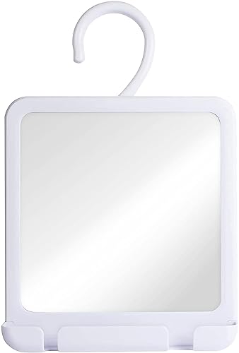MIRRORVANA Fogless Shower Mirror for Shaving with Hook for Hanging and Anti Fog Shatterproof Surface - Fill Back Chamber/Reservoir with Hot Water