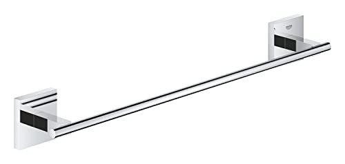 GROHE Start Cube Towel Rail – Bathroom Wall Mounted Towel Holder (Metal, Concealed Fastening, Including Screws and Dowels), Size 450 mm, Extra Ea
