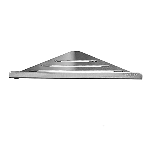 FVRTFT Shower Shelf Stainless Steel Shower Shelves Corner Bathroom Shelving Self Adhesive Wall Mounted No Drilling for bathroom toilet-silver_1 t