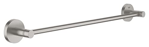 GROHE Start QuickFix Towel Rail (Metal, Concealed Fastening, Including Screws and Dowels, Extra Easy to Fit with GROHE QuickGlue), Size 504 mm, S