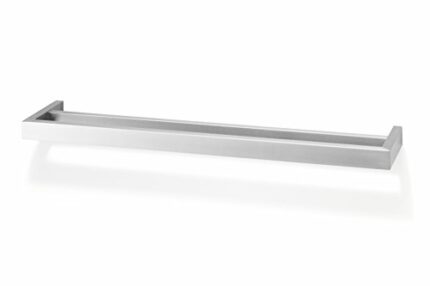 ZACK BARRA TOALLA Doble, Silver Metalic Stainless Steel