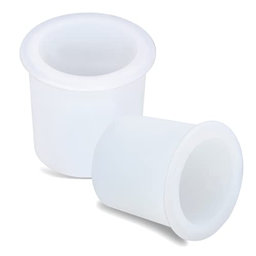 AIEX 2 Pcs Table Umbrella Hole Rings, Silicone Patio Table Umbrella Hole Plug, Soft Terrace Table Umbrella Wedge for Coffee Shop Milk Tea Shop Co