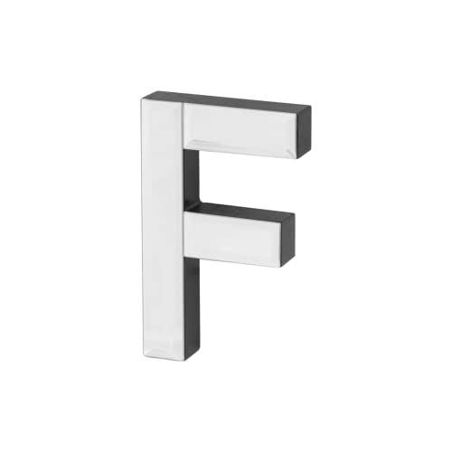 COLLECTIVE HOME - 7-inch Tall Mirrored Glass and Wood Decorative Letter, Home-Bedroom-Office Wall Décor. Perfect Fun Gift to Encourage Girls, You