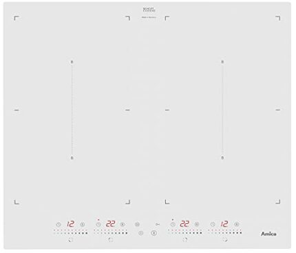 Amica 23442 Induction hob with 4 Heating Fields PI6144S4WSU, Glass